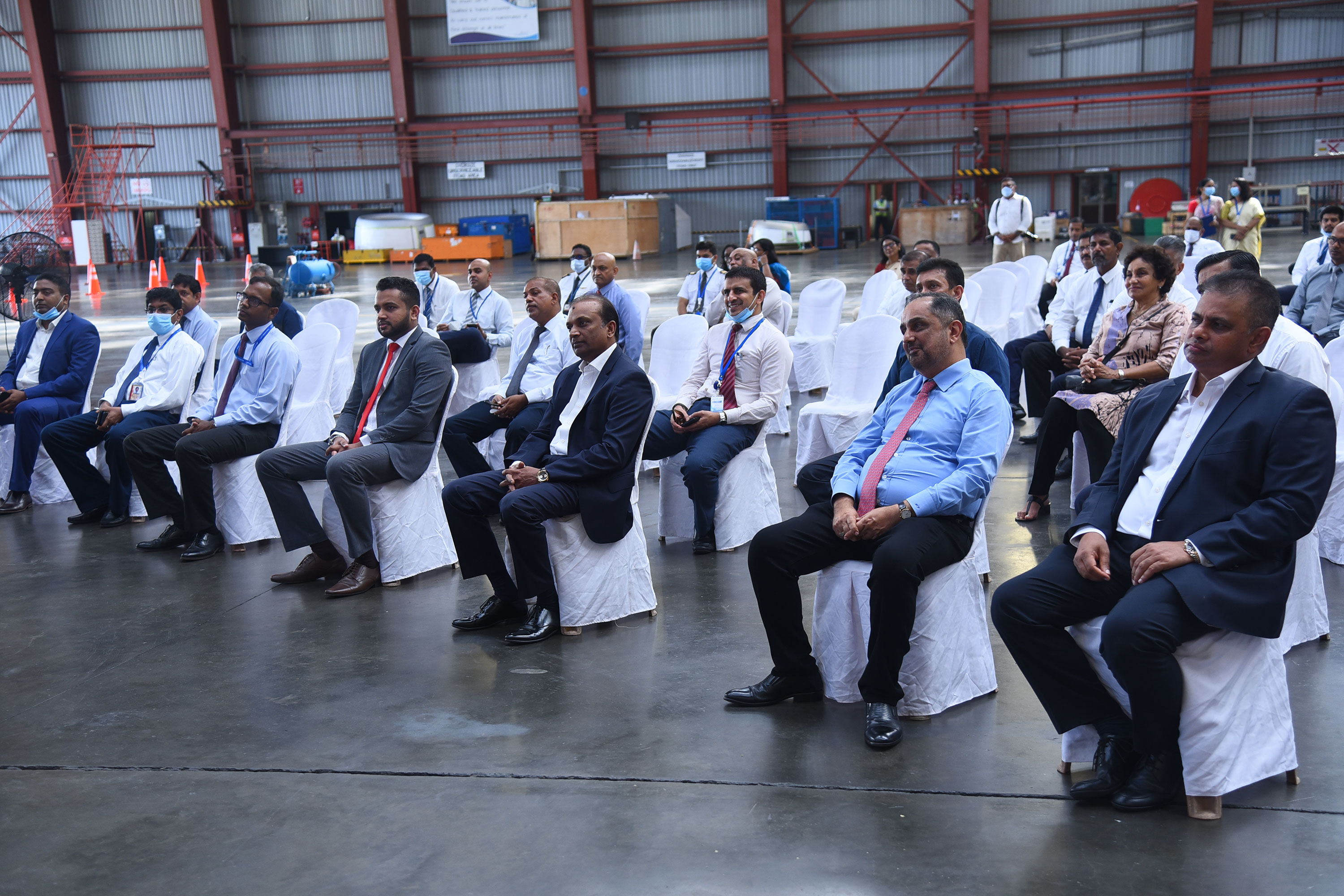 Guests and invitees from the corporate world at the launch of the SriLankan Cargo’s wide body A330-200 freighter aircraft