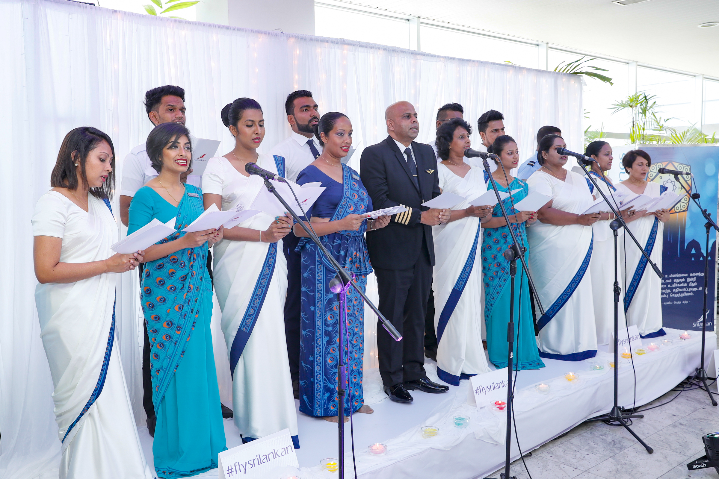 Bhakthi Gee sung by SriLankan Airlines staff