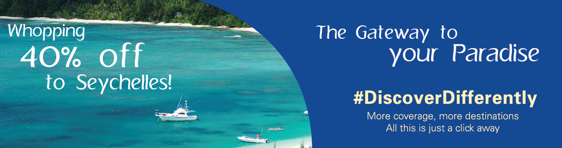 Enjoy a whopping 40% off to Seychelles! 